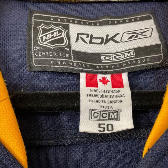 Buffalo Sabres Jersey Mens 50/ US  size 2XL Blue NHL Hockey 26 Fan Hard Reebok - Picture 5 of 10